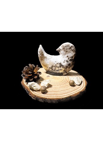 Oiseau en raku